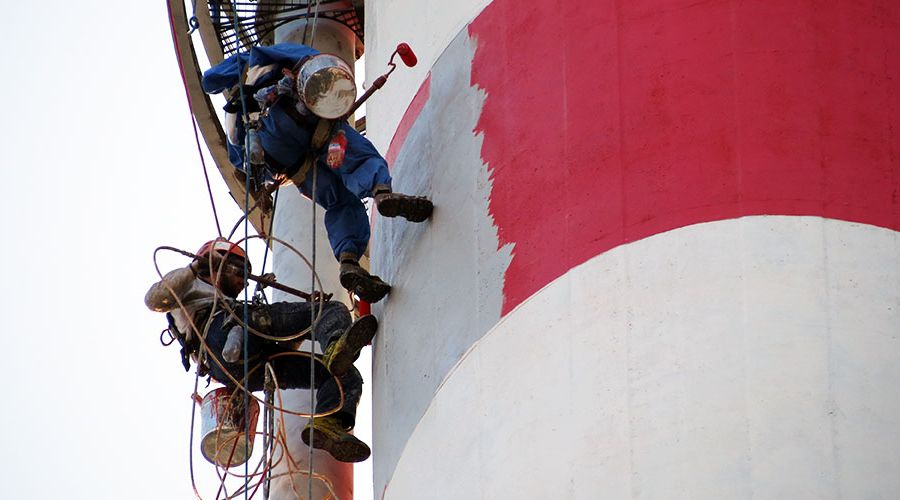 Manutenzioni silos, ciminiere e in spazi confinati